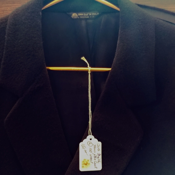 Saks Fifth Avenue 100% Virgin Wool Peacoat - Picture 2 of 3